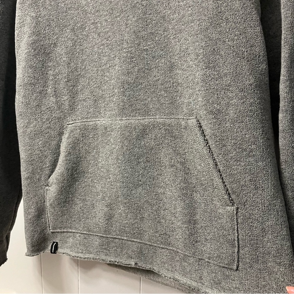 Duckworth Powder Hoodie Grey Rambouillet Merino Fleece Wool Made in USA $175 USD - Picture 3 of 15